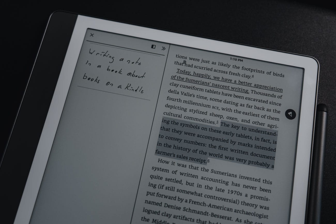 Kindle Scribe Marginalia