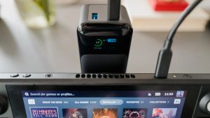 Steam Deck and Anker 737 battery pack