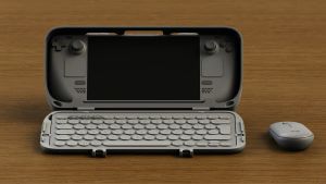 Transform your Steam Deck into a laptop with this 3D-printed case