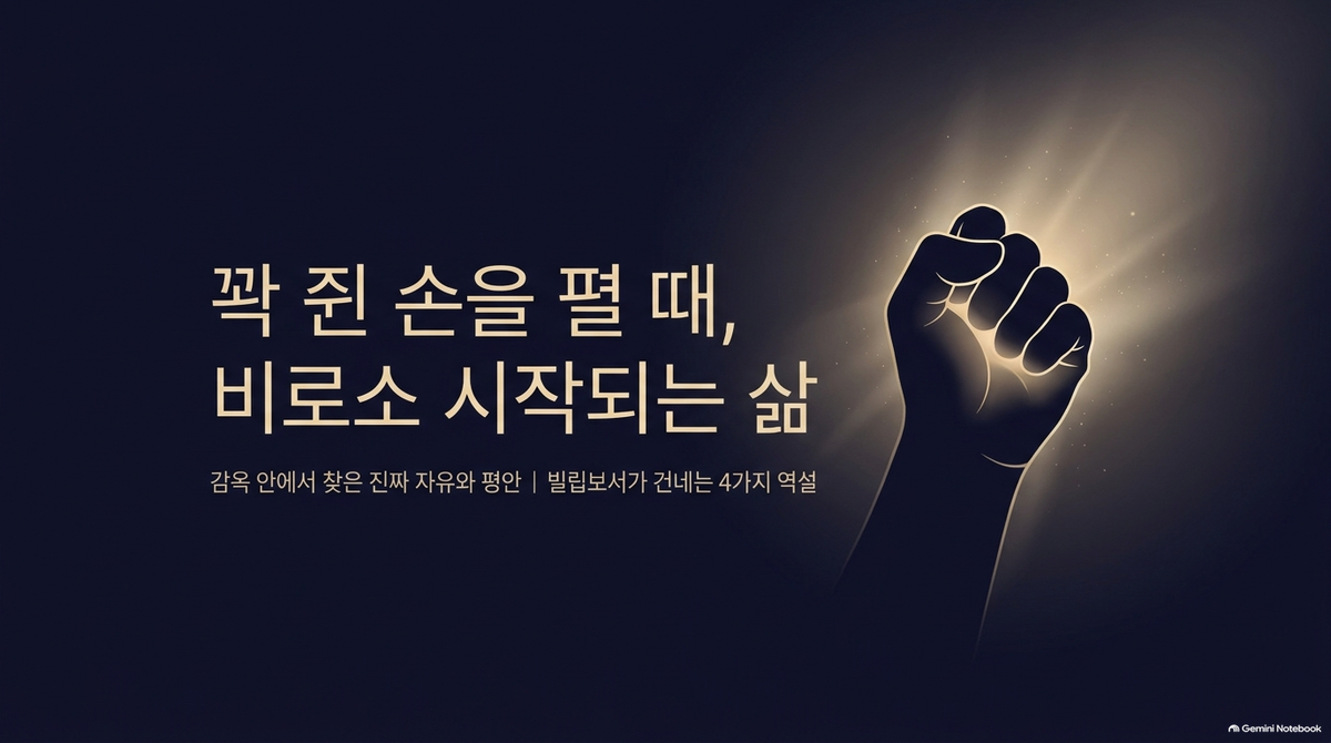 꽉 쥔 손을 펼 때 비로소 시작되는 삶