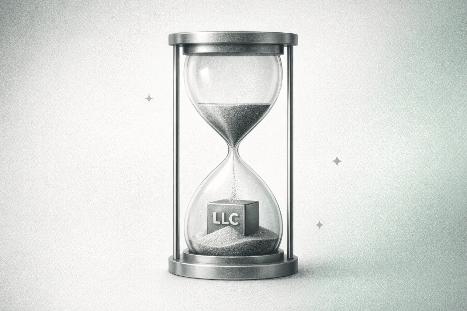 an hour glass - How to Dissolve an LLC in Georgia