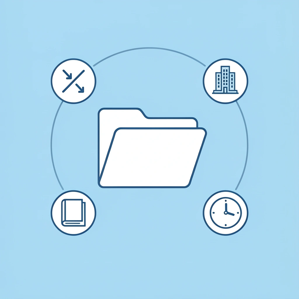 Central LLC icon connected to multiple state agency icons representing interconnected dissolution requirements