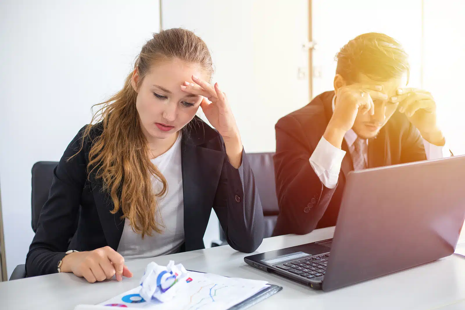 founders looking worried - How to Dissolve an LLC in Pennsylvania