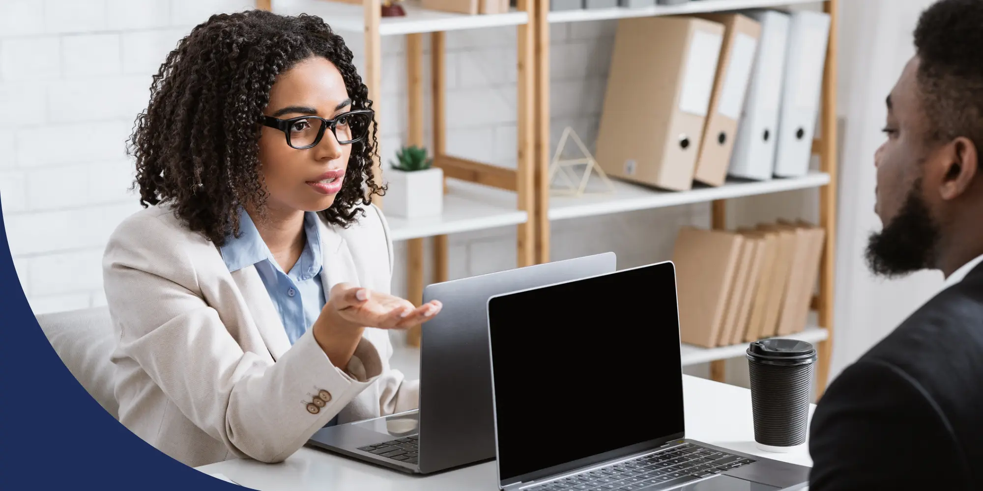 person in a meeting - How to Dissolve an LLC in Kentucky