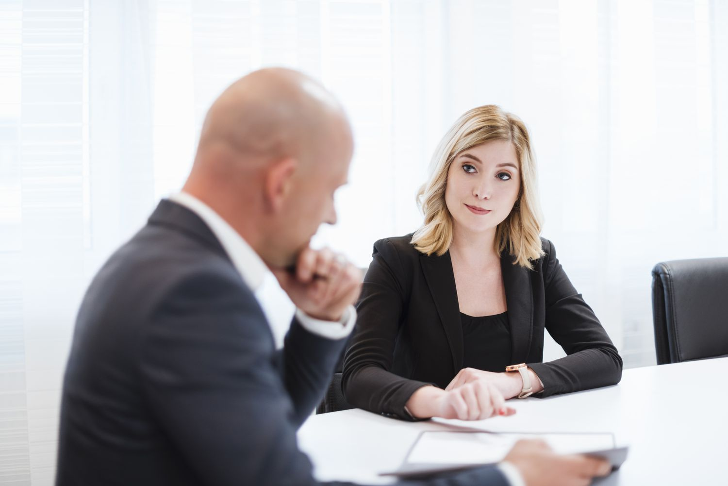 woman in an important meeting - How to Dissolve an LLC in Indiana 