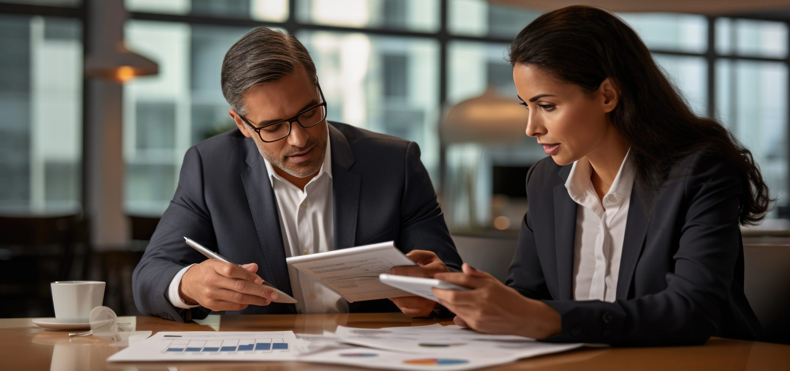 man working with a woman - How to Dissolve an LLC in Arkansas