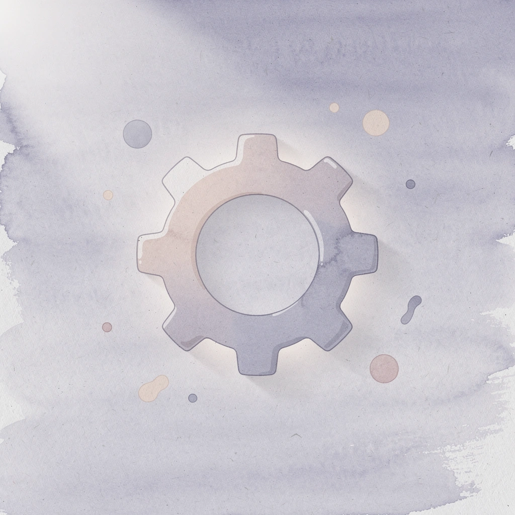 Gear icon representing systematic control