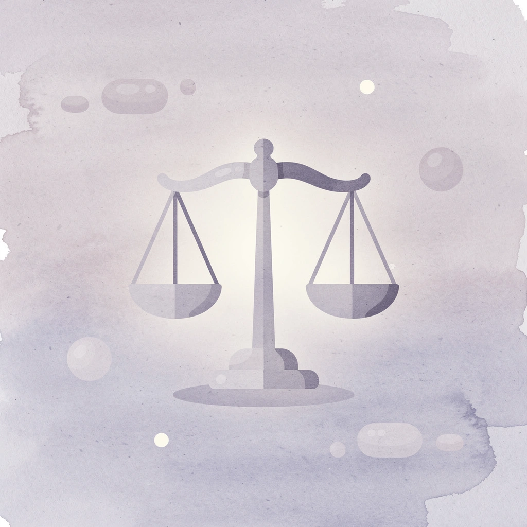 Scales of justice icon representing legal termination of corporation