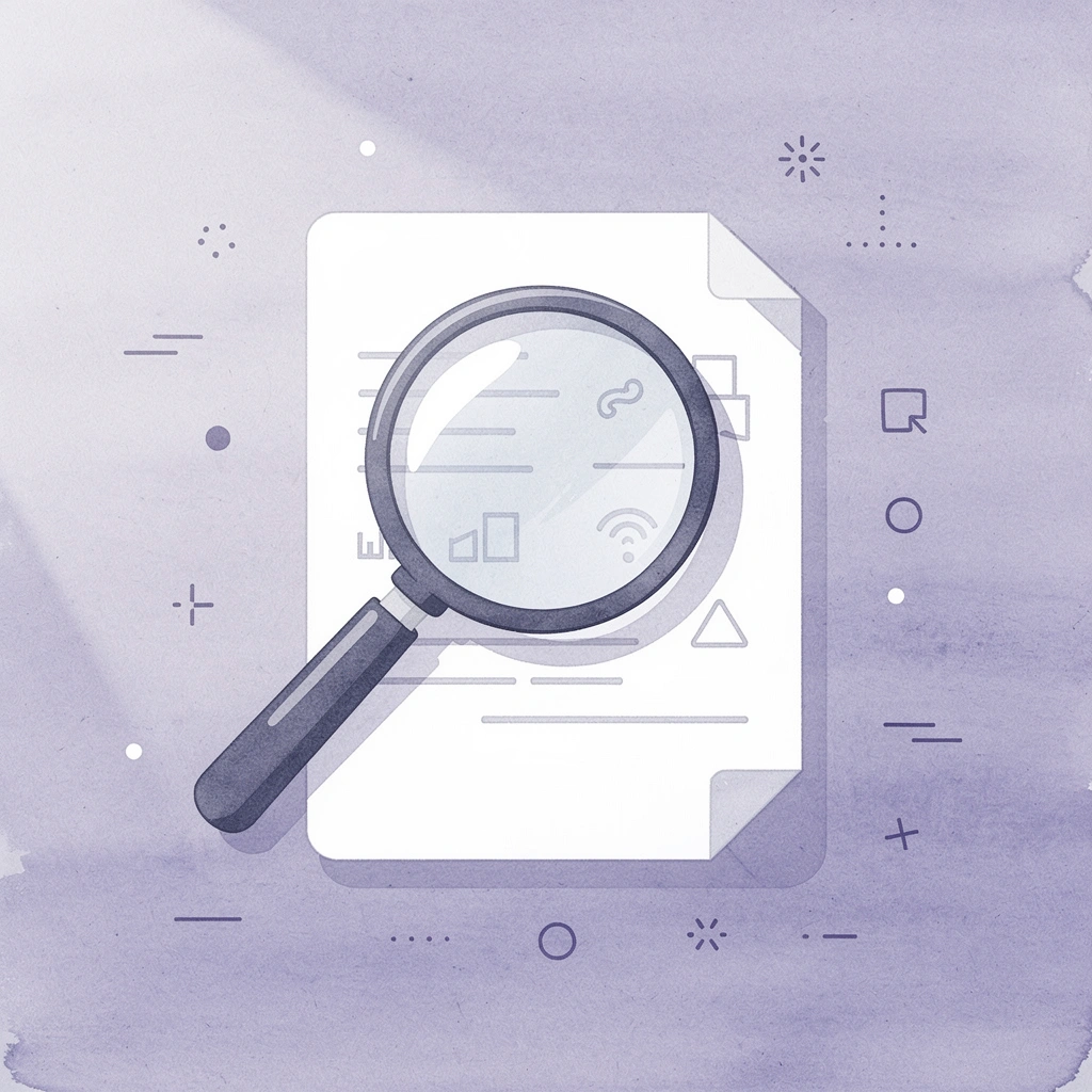 Magnifying glass examining documents representing court scrutiny of bankruptcy filings