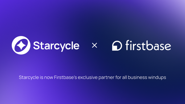 Starcycle is now Firstbase's Exclusive Partner for all Business Windups