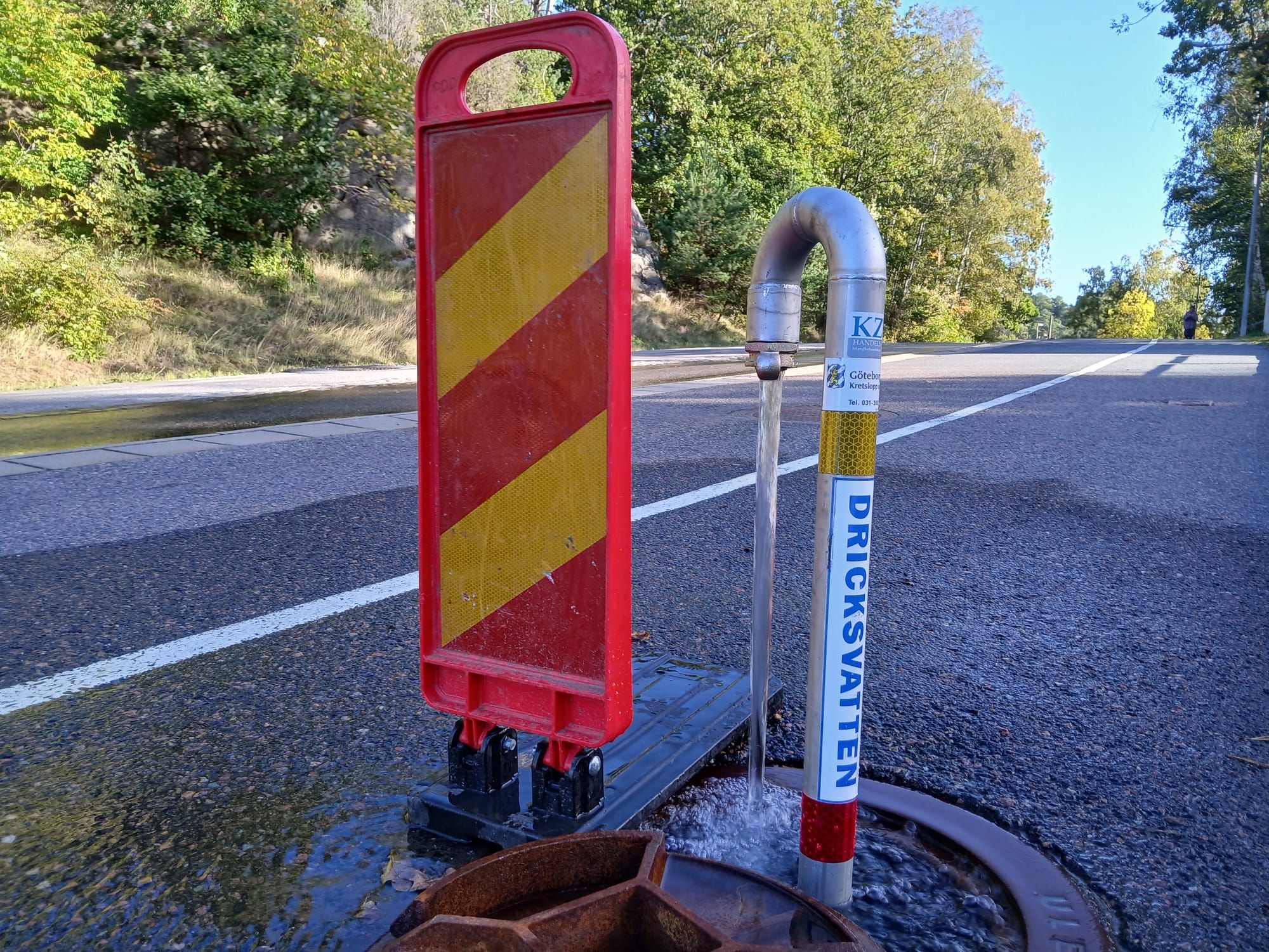 Akut avstängning – vattenläcka i  Hovås