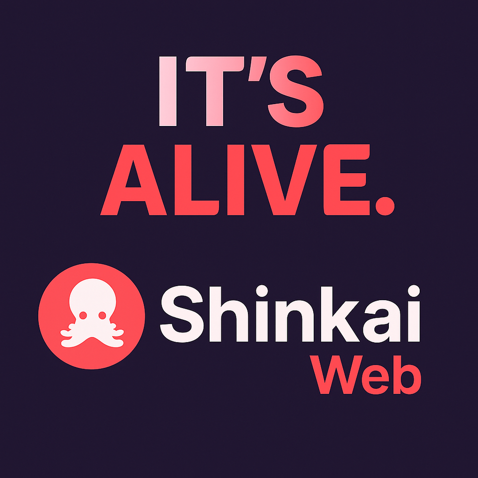 🌐 Shinkai Web It´s  Alive — Bringing Intelligence to Everyone