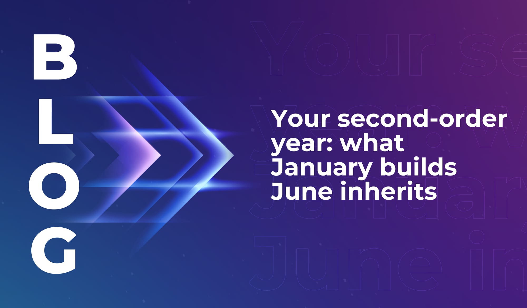 Your second-order year: what January builds, June inherits