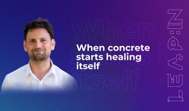 When concrete starts healing itself