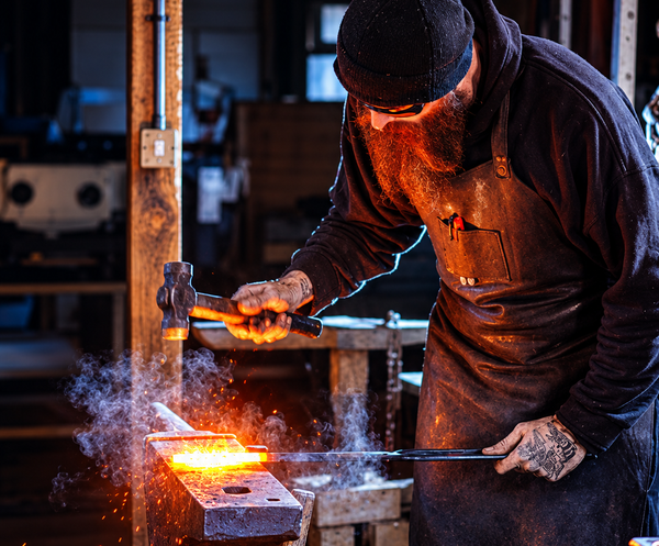 Spike from Bearded Pig Forge at work, Birchington, 2026