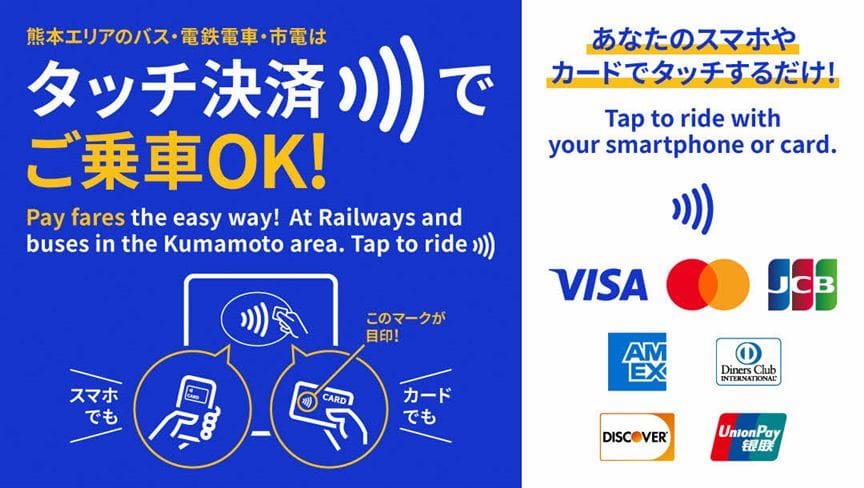 2025年2月20日起，熊本市交通支付方式更新。(資料來源：熊本市官方網站)