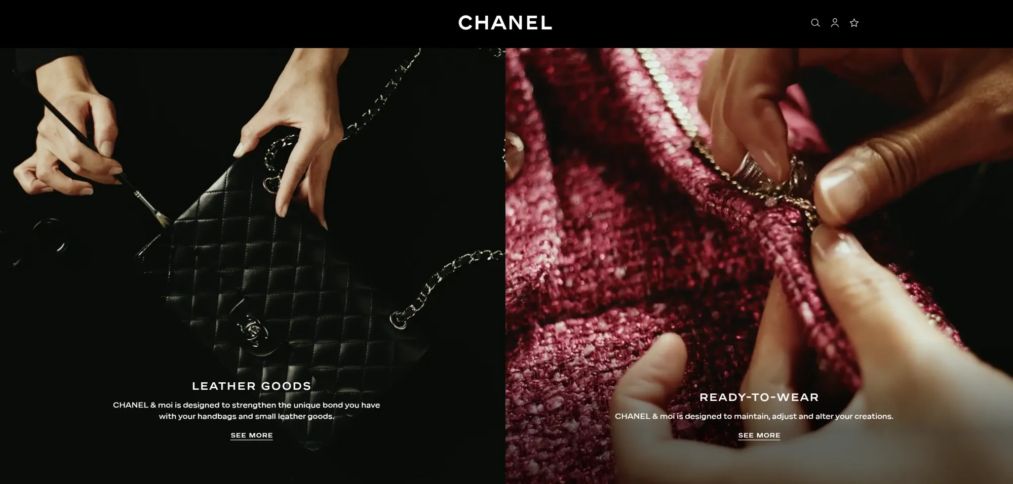 CHANEL保養服務。(資料來源：CHANEL官方網站)