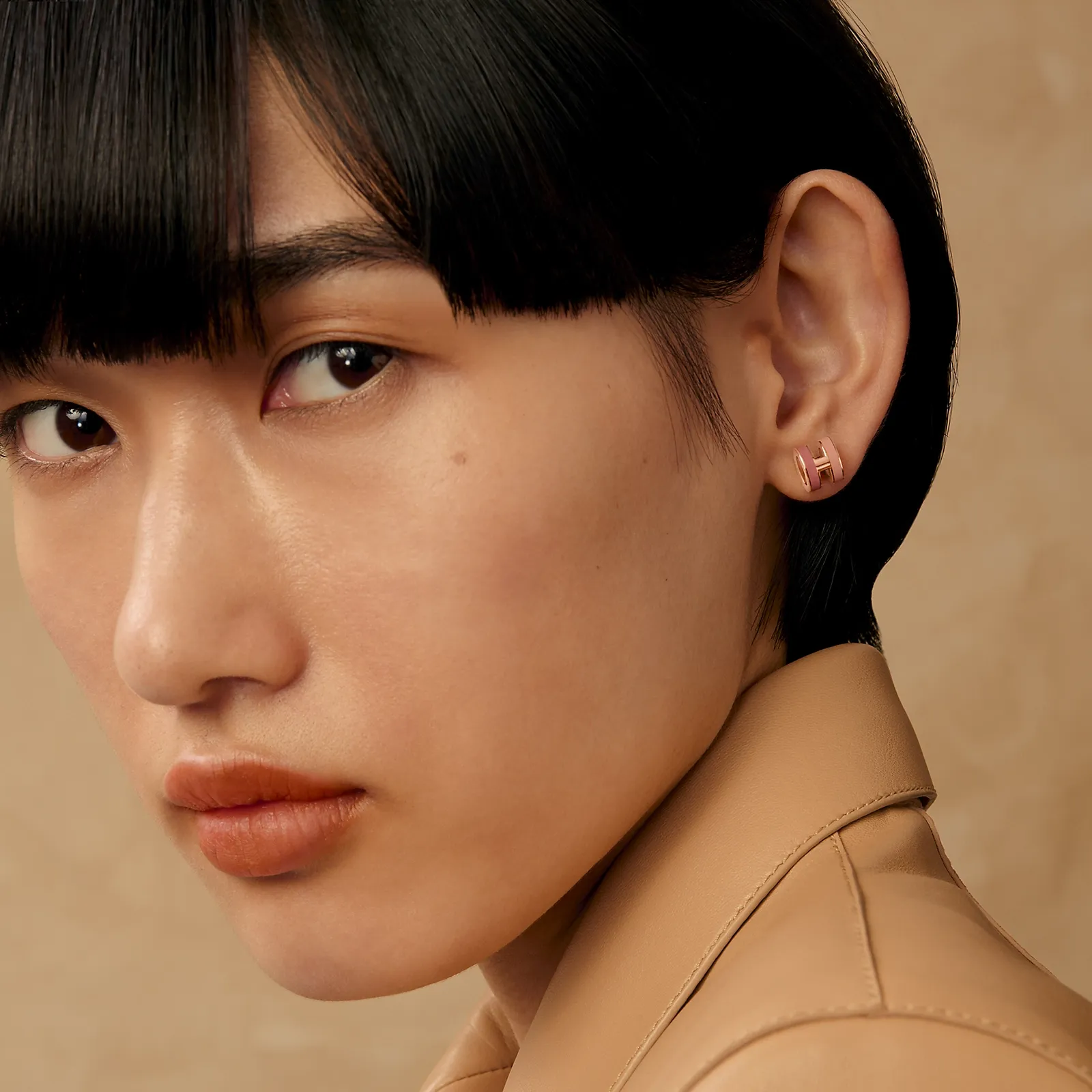 Hermès愛馬仕Mini Pop H Rocabar&nbsp;耳環。(資料來源：Hermès官方網站)
