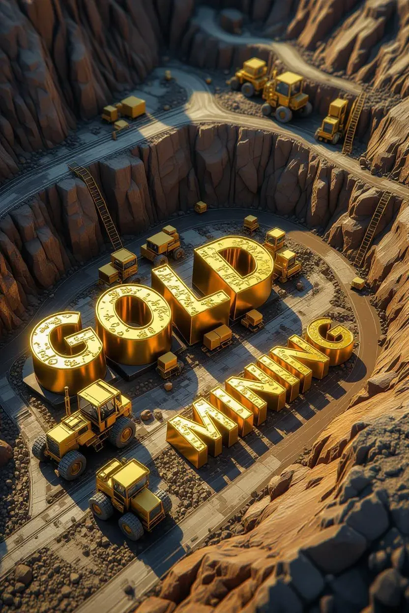 黃金礦業股票。(Grok AI製圖)