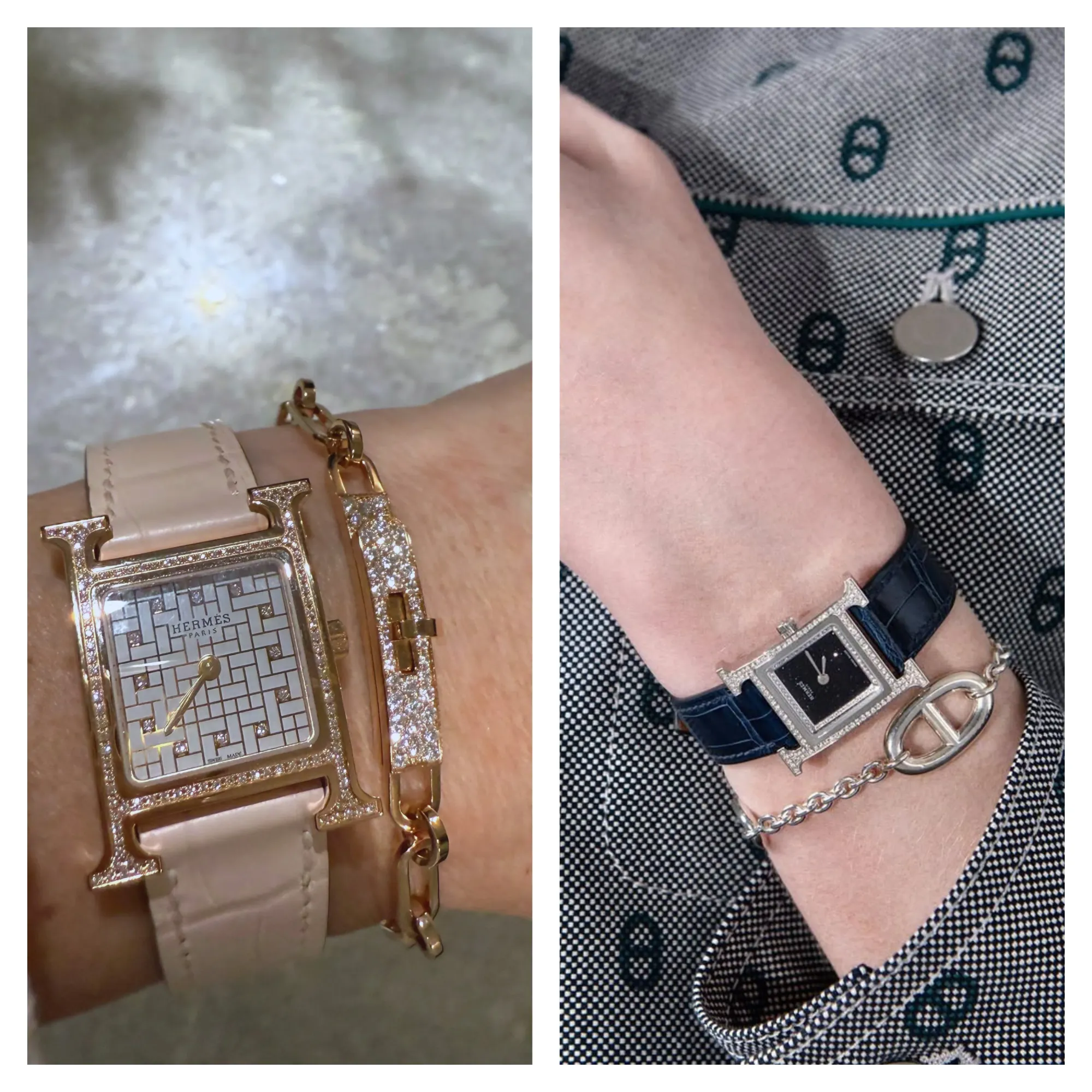 網民分享鏈疊戴效果，視覺完整度較高；若長期疊戴需留意金屬接觸位置磨耗情況。