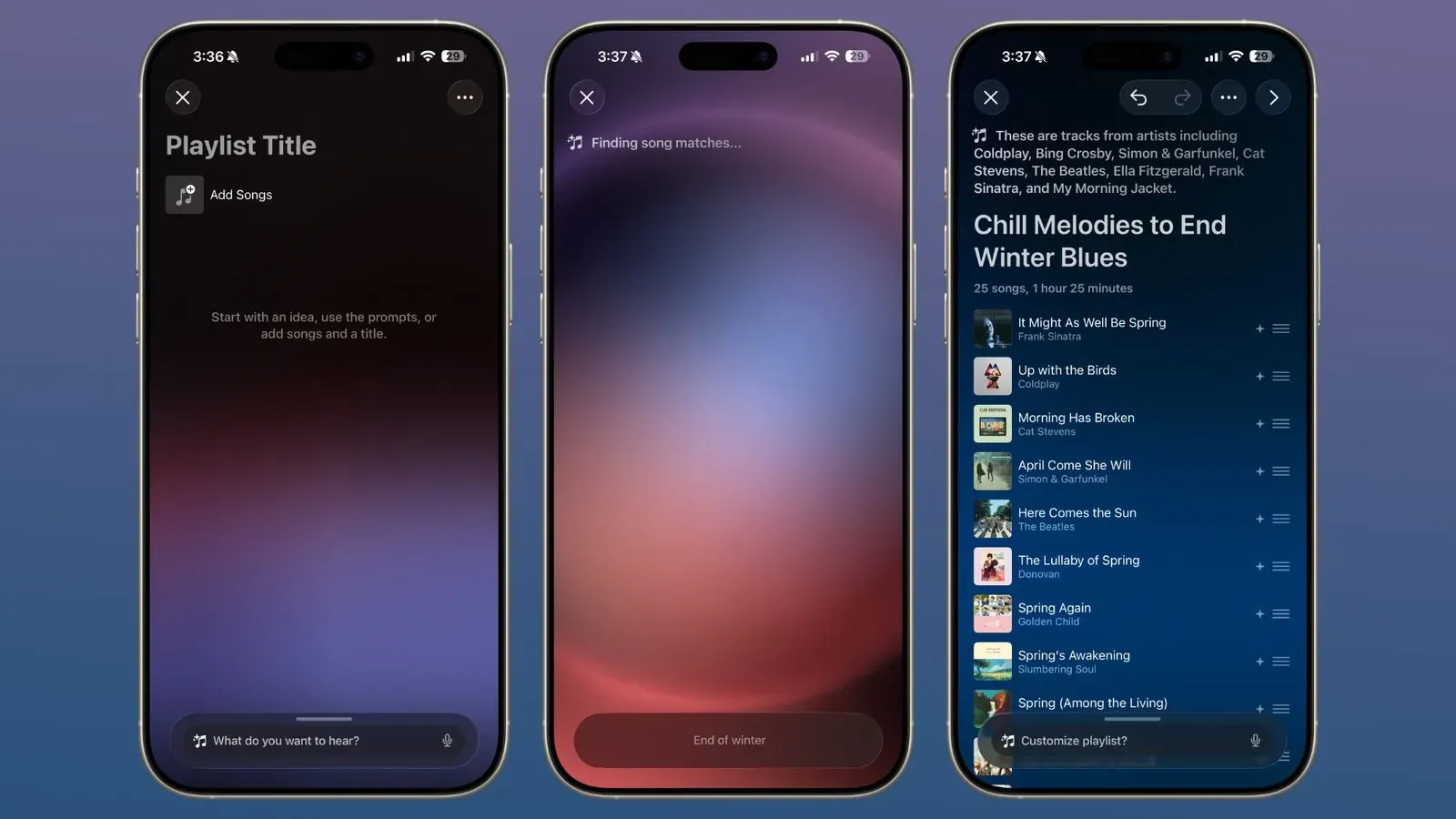 MacRumors指Apple Music新增文字生成歌單 + 演唱會推介。