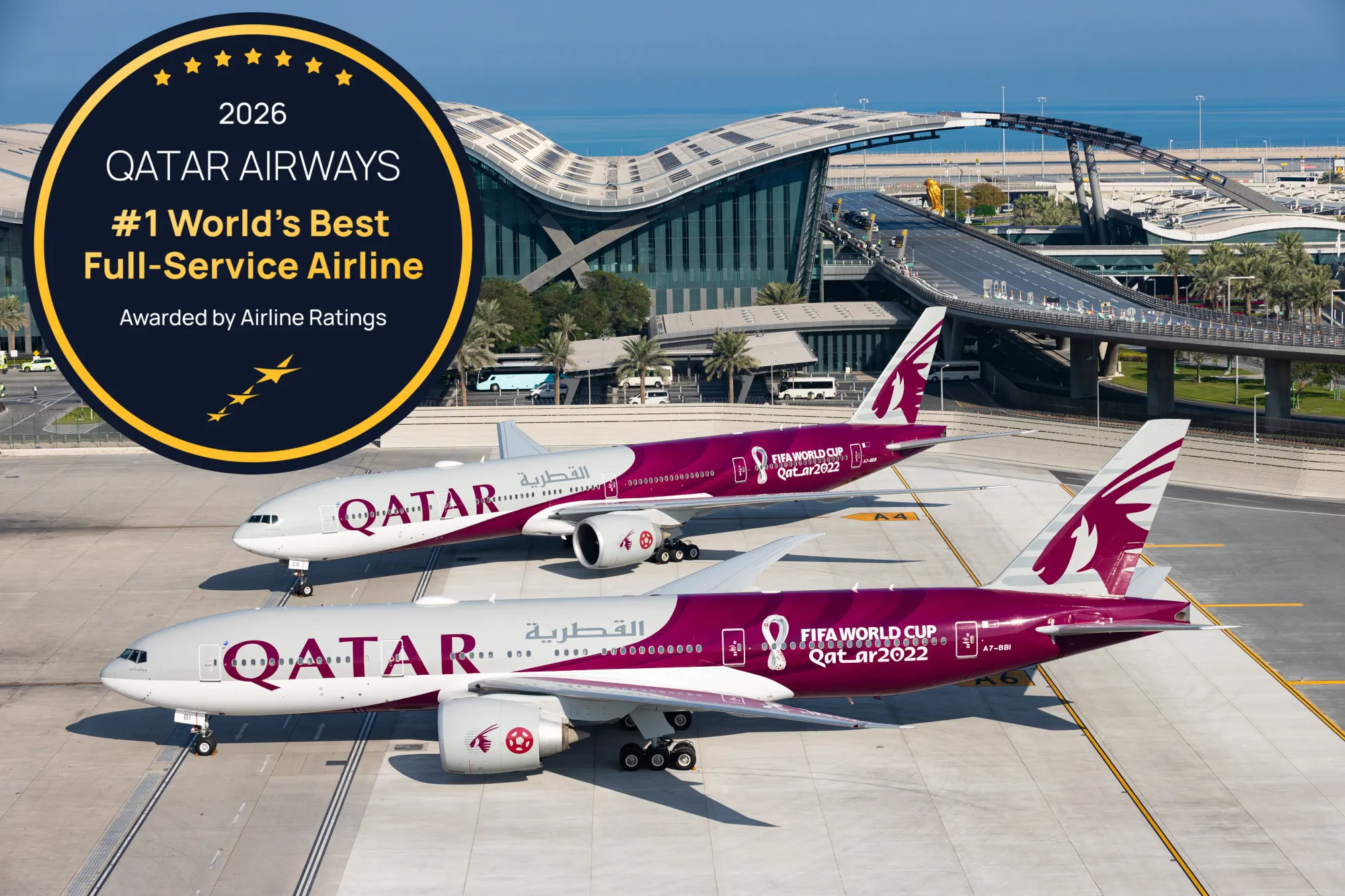 傳統航空公司(Full-Service Airlines):卡塔爾航空衛冕,國泰奪亞
