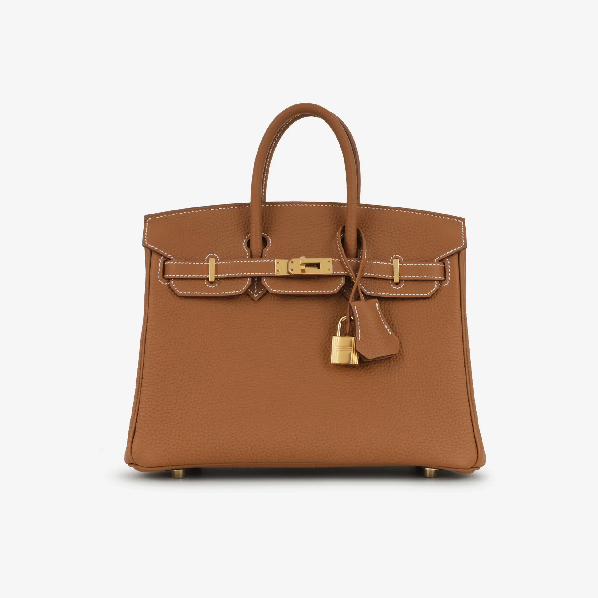 Hermès Birkin 25 經典配置示意,屬市場上較受歡迎嘅組合之一(啡金配搭),亦係唔少用家心目中嘅理想 wishlist。