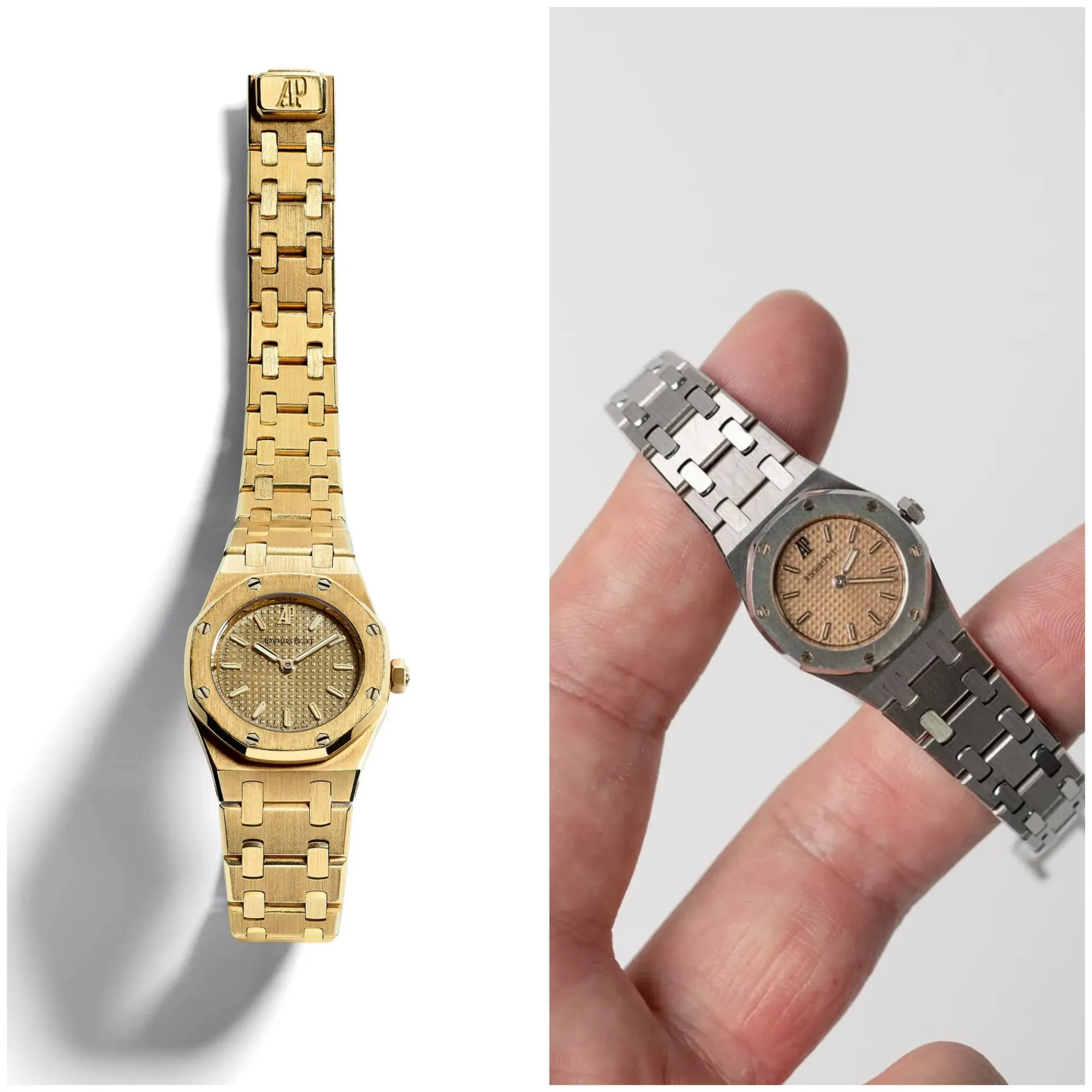 AP其實早喺1997年已推出20mm Mini Royal Oak。2026版本更似將90年代細尺寸&nbsp;jewellery watch&nbsp;概念重新現代化。