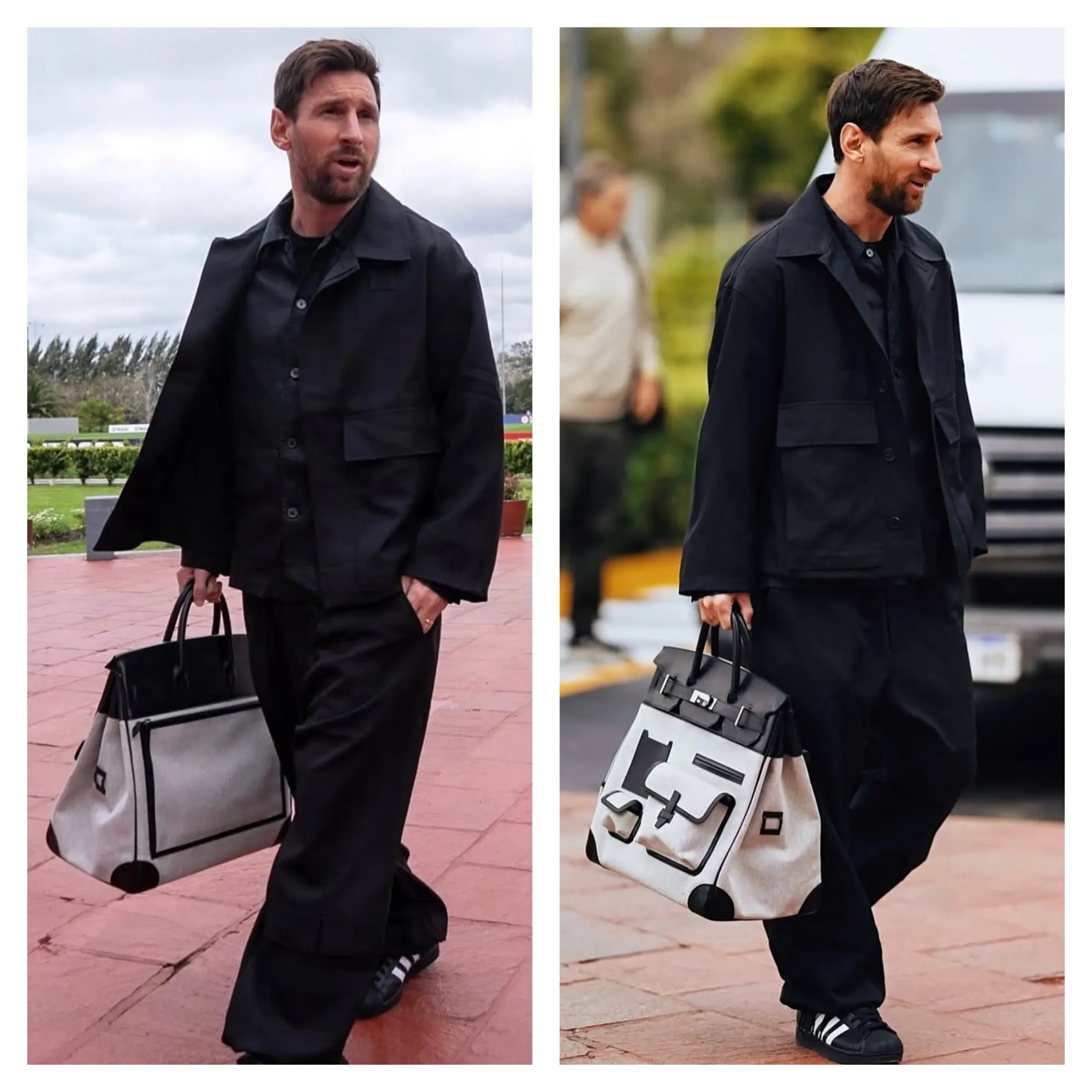 Lionel Messi（美斯）被拍到使用黑色&nbsp;Toile&nbsp;拼&nbsp;Swift&nbsp;皮革嘅&nbsp;Cargo HAC Birkin 40&nbsp;後，再次令&nbsp;HAC Cargo&nbsp;系列成為討論焦點。超大袋型配合外掛式功能設計，放喺名人機場造型入面尤其有強烈存在感。