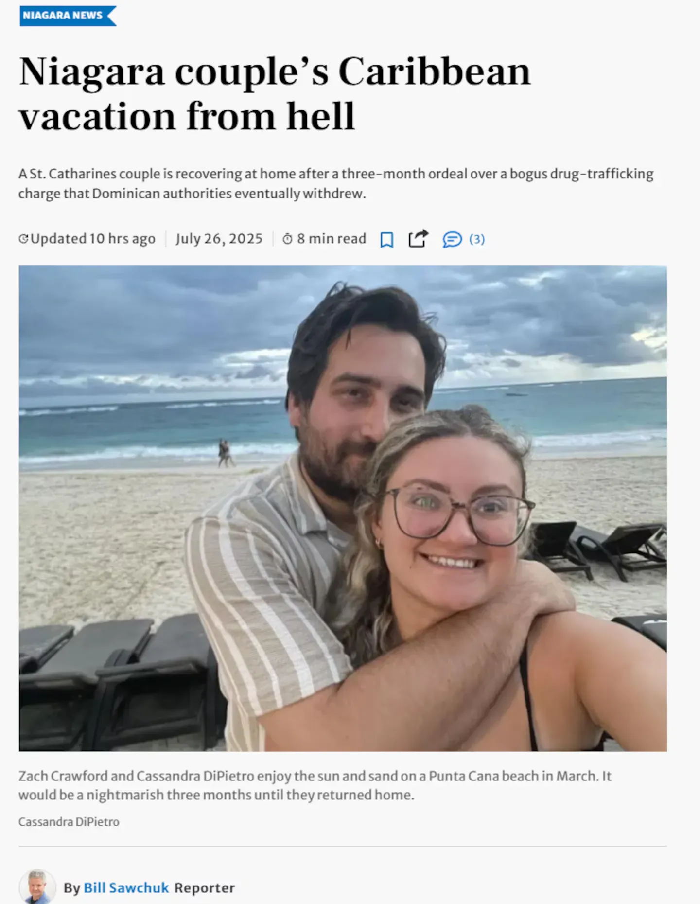 雖然最終當地調查證實行李並非佢哋所有，但係呢三名無辜旅客已經喺多明尼加嘅監獄入面被扣留咗足足100日，身心飽受折磨。