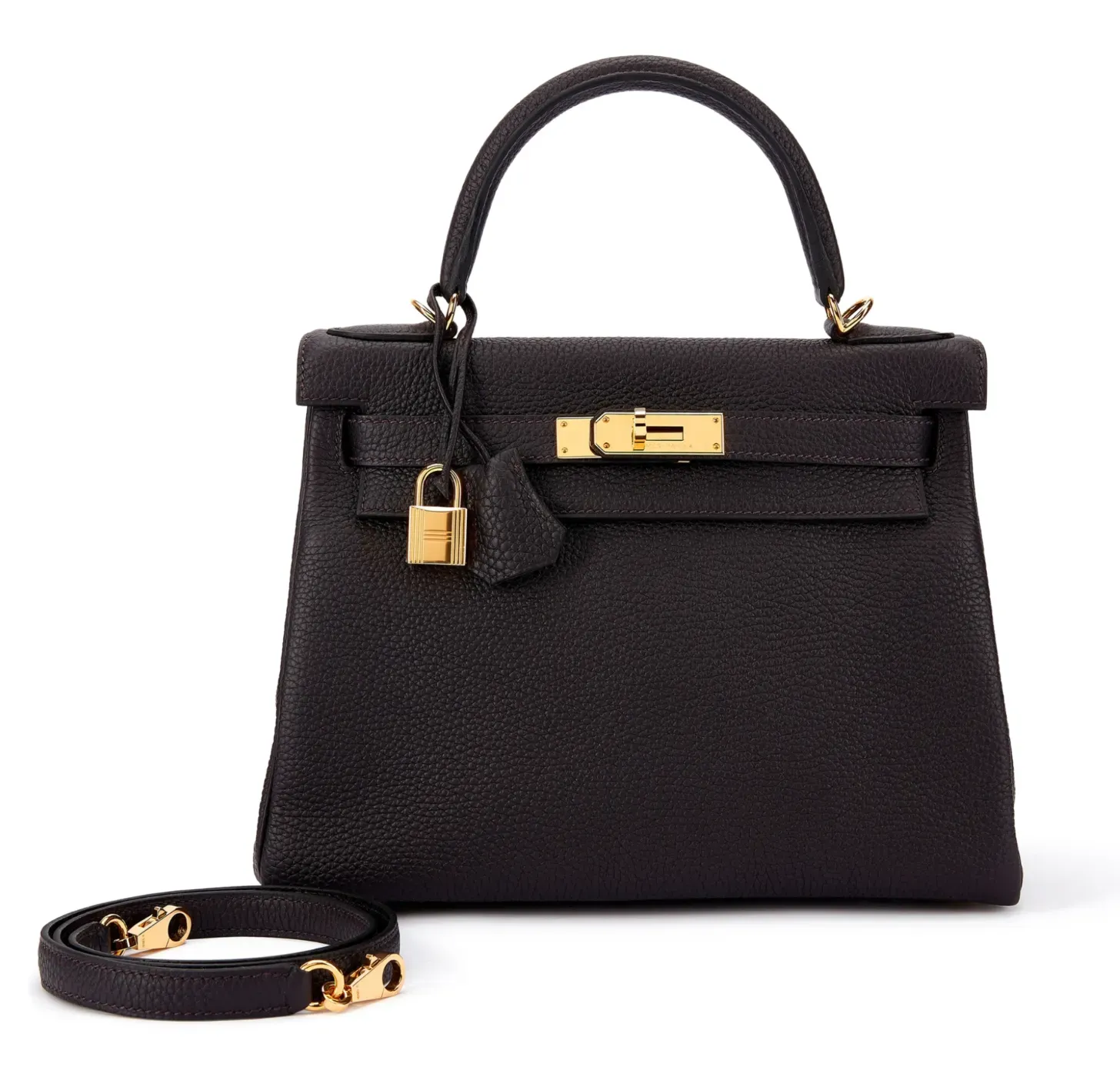 Hermès Kelly 28 Prunoir #3W Togo Retourne，2015&nbsp;實物圖