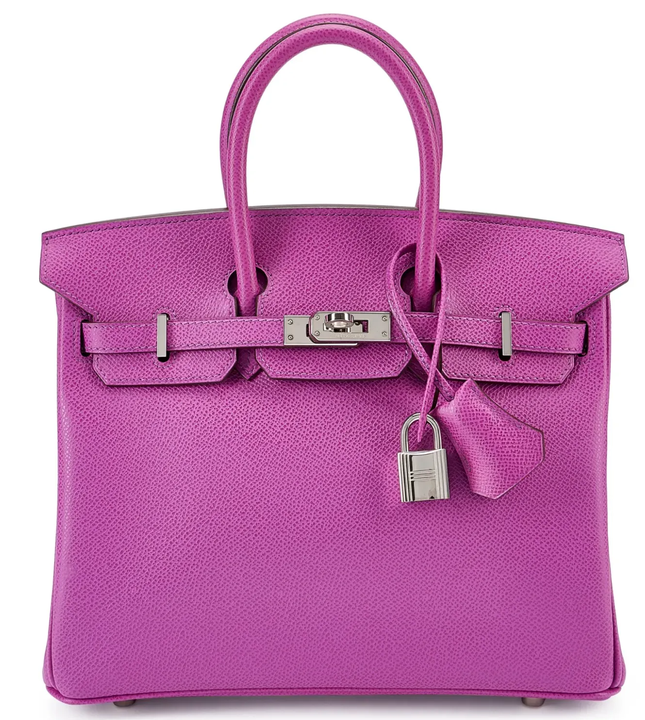 Hermès Birkin 25 Cyclamen #5H（薰衣草紫）Epsom，Palladium Hardware，2004&nbsp;實物圖