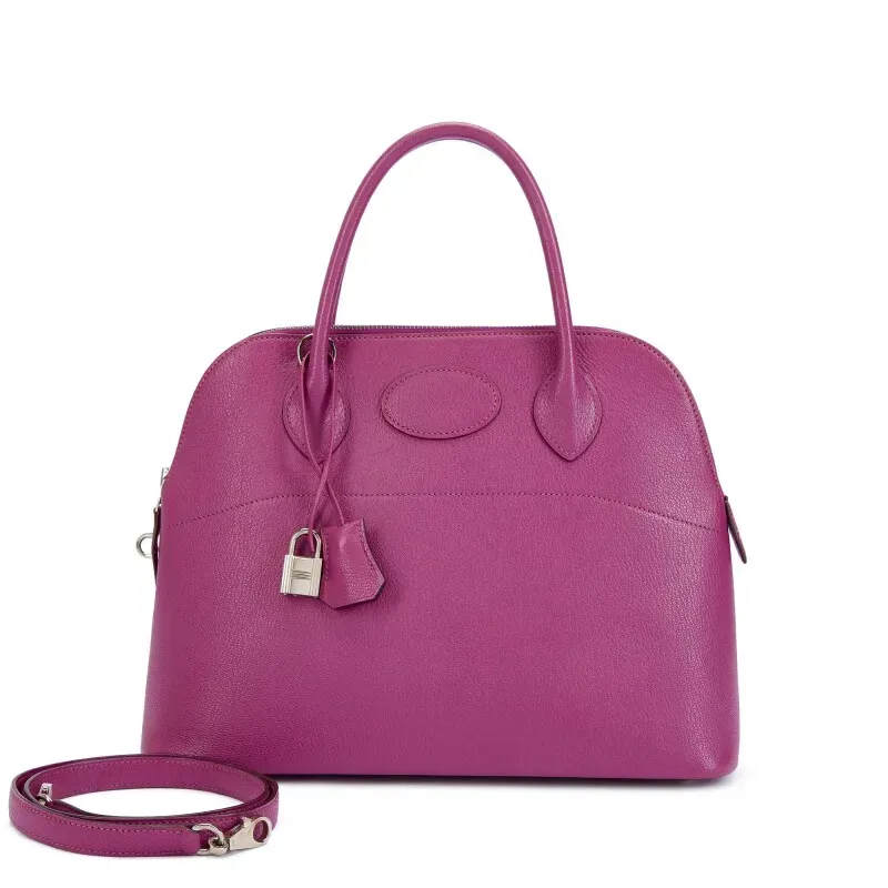 Hermès Bolide 31 Cyclamen #5H（薰衣草紫）Chèvre，2005&nbsp;實物圖