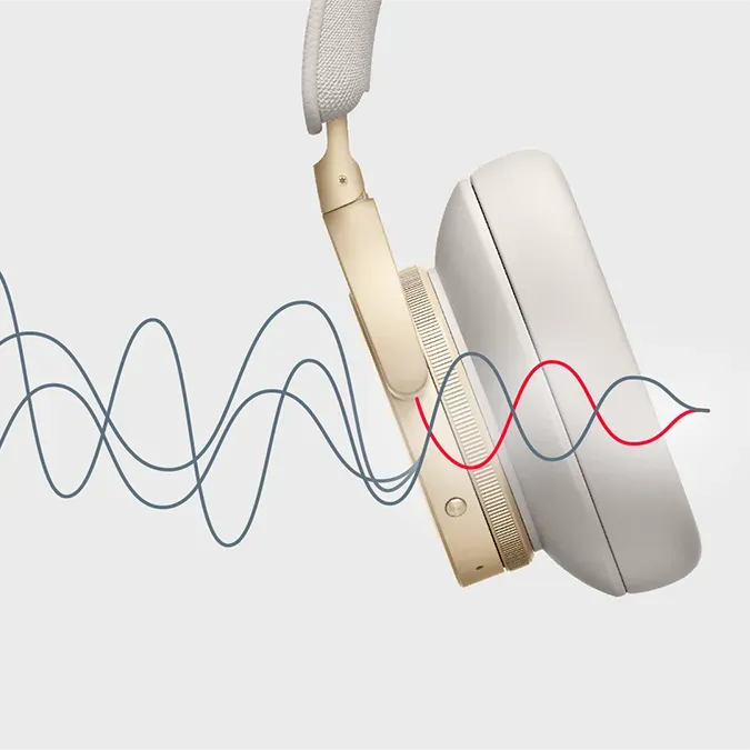 主動降噪 (ANC) 嘅原理。Credit: Bang & Olufsen
