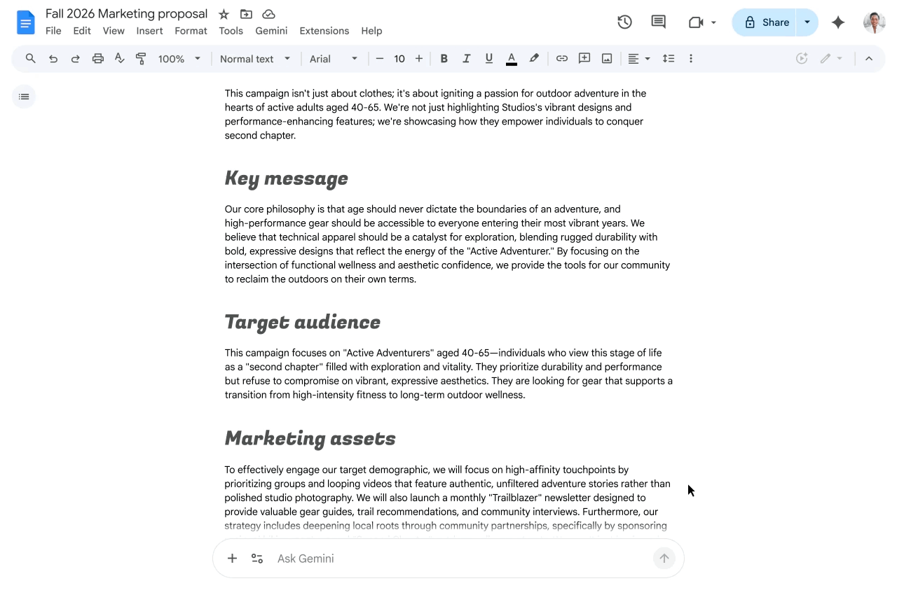 Google Docs 智能寫作助手:度身訂造嘅個人化語氣