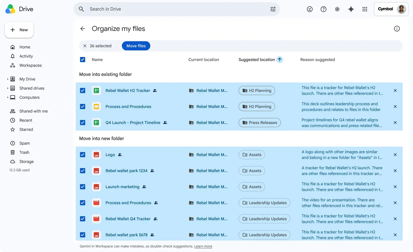 AI 幫手整理 Google Drive?