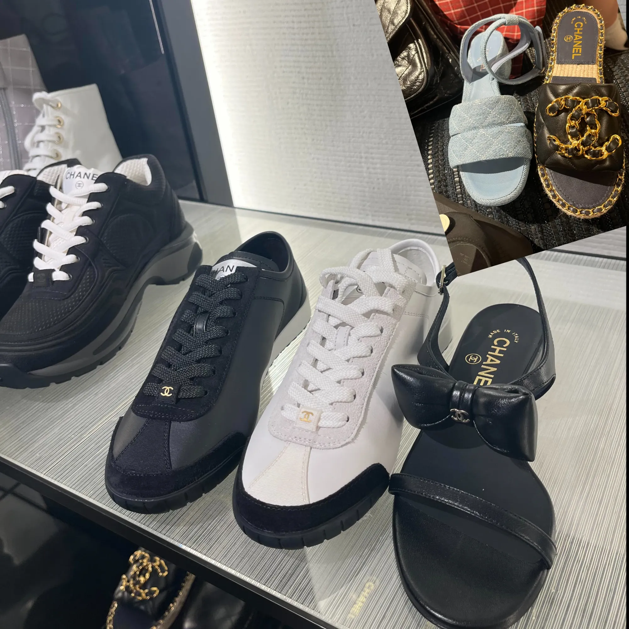 法國&nbsp;CHANEL Summer Markdown（Sale／減價）現場鞋履區實拍。