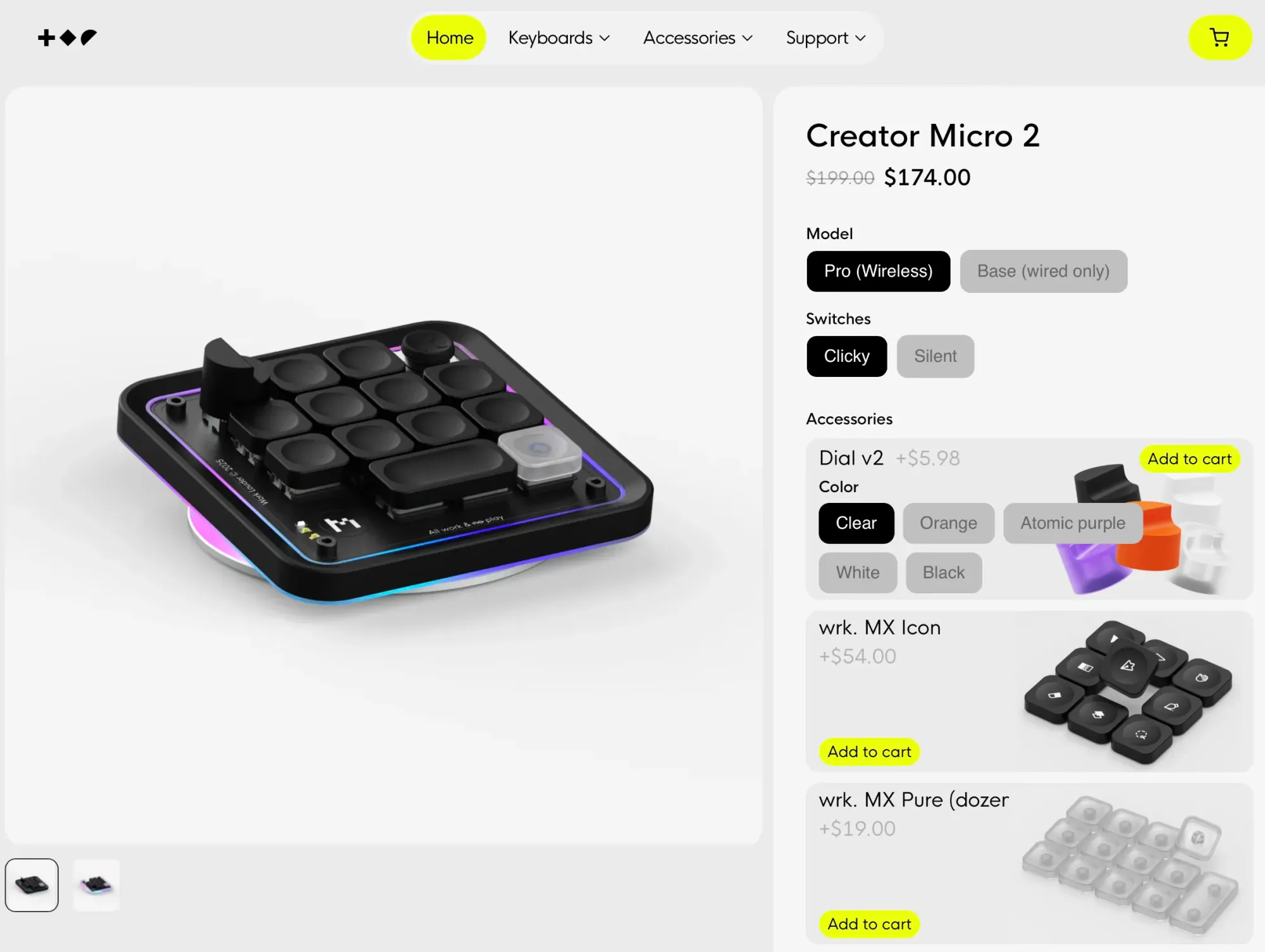 Codex Micro 嘅外觀設計同 Work Louder 之前推出過嘅熱門產品「Creator Micro 2」高度相似。