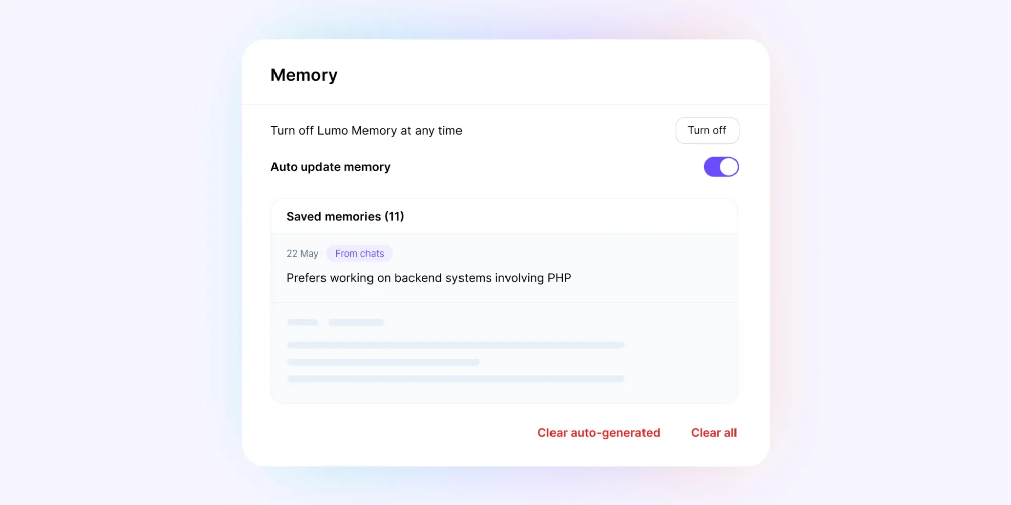 3. 用家自主控制嘅持久記憶(User-Controlled Memory)