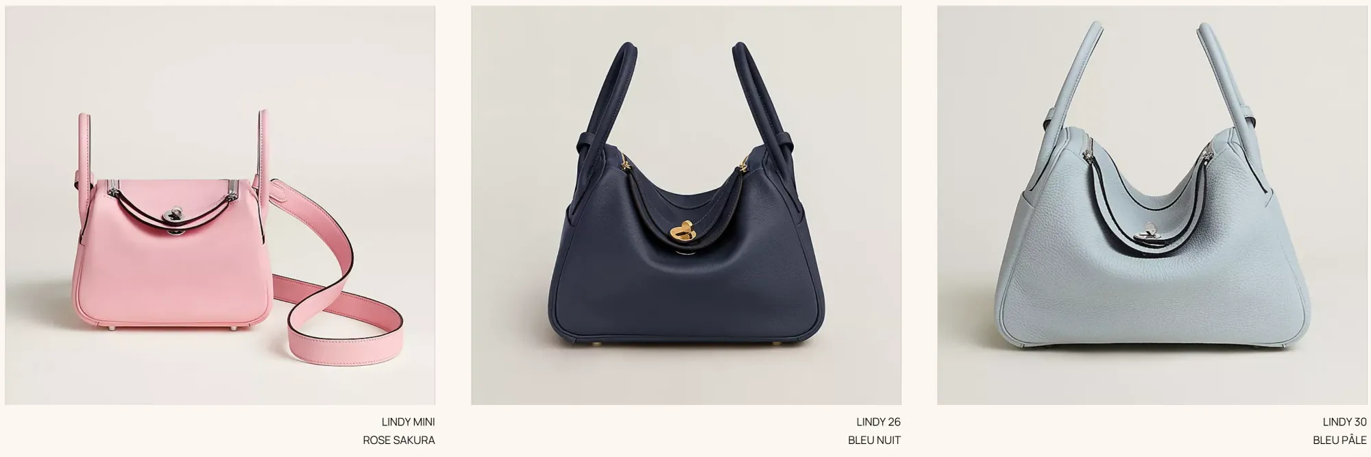 Mini Lindy、Lindy 26、Lindy 30 並排