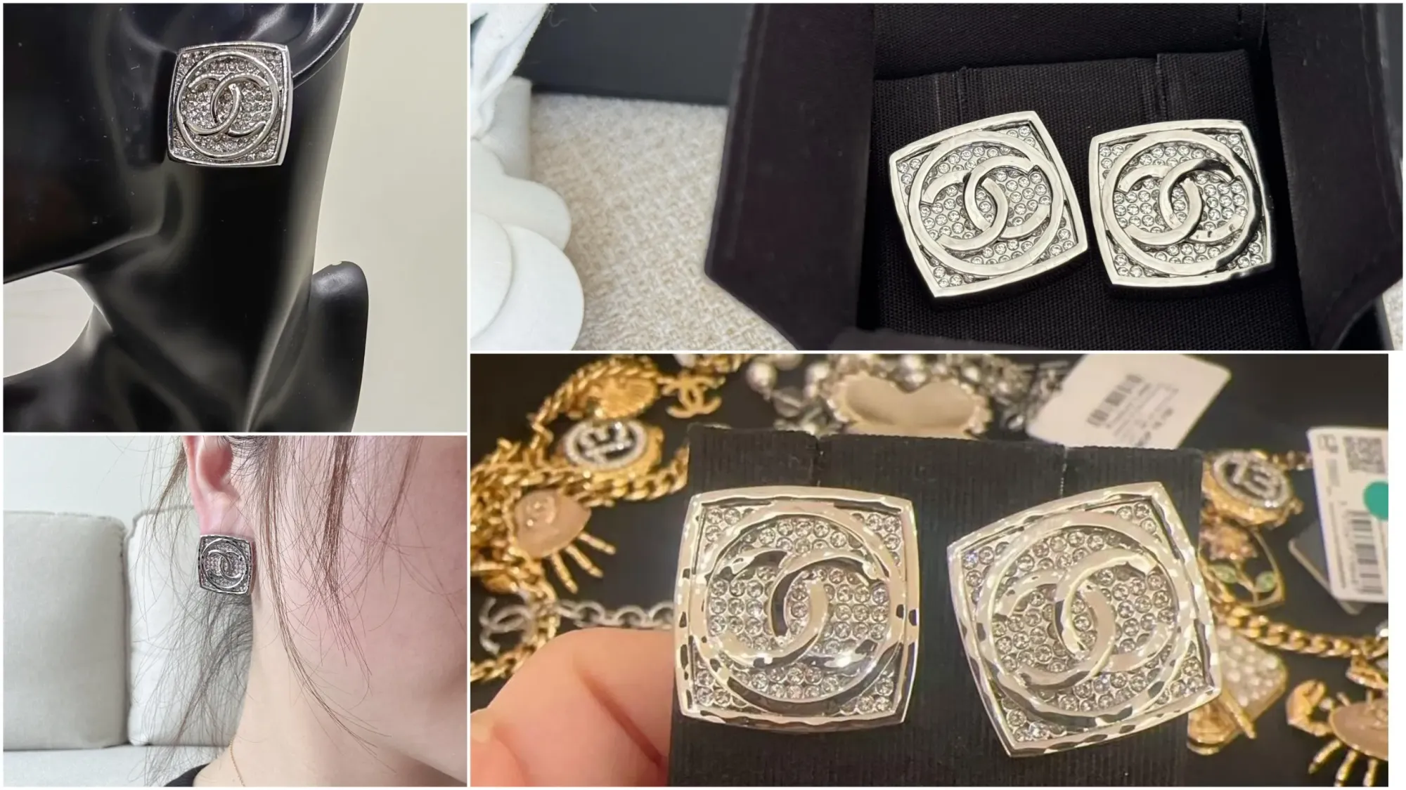 香港&nbsp;CHANEL 2026 Summer Markdown&nbsp;現場分享。圖中可見&nbsp;25C&nbsp;系列方形設計耳環（Square Earrings），公開分享售價約&nbsp;HK$6,800，屬今季&nbsp;Markdown&nbsp;現場可見款式之一。