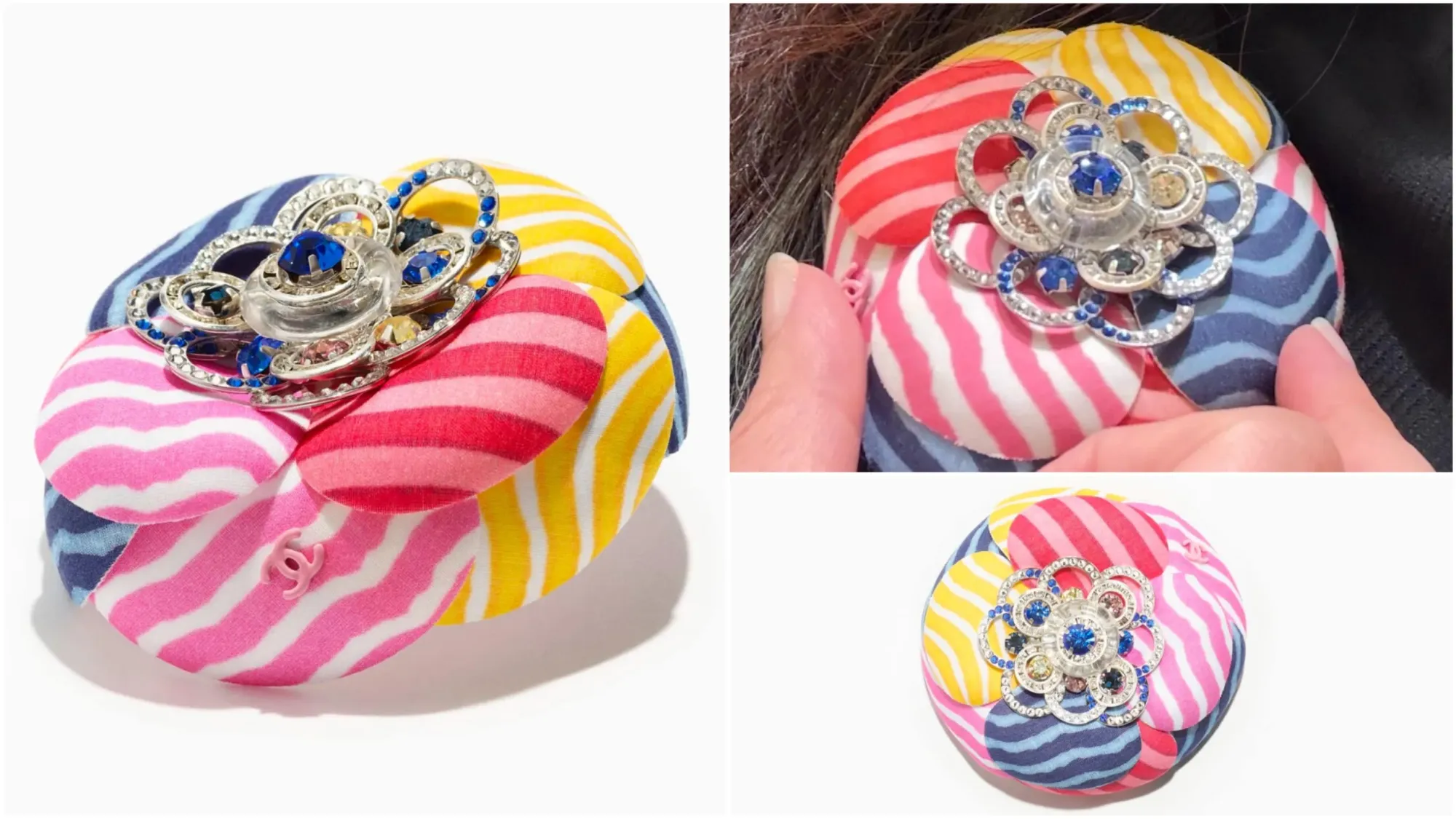 香港&nbsp;CHANEL 2026 Summer Markdown&nbsp;現場分享。圖中可見&nbsp;25C&nbsp;系列彩色山茶花胸針（Camellia Brooch），原價約&nbsp;HK$13,100，亦見於今季&nbsp;Markdown&nbsp;商品之中。