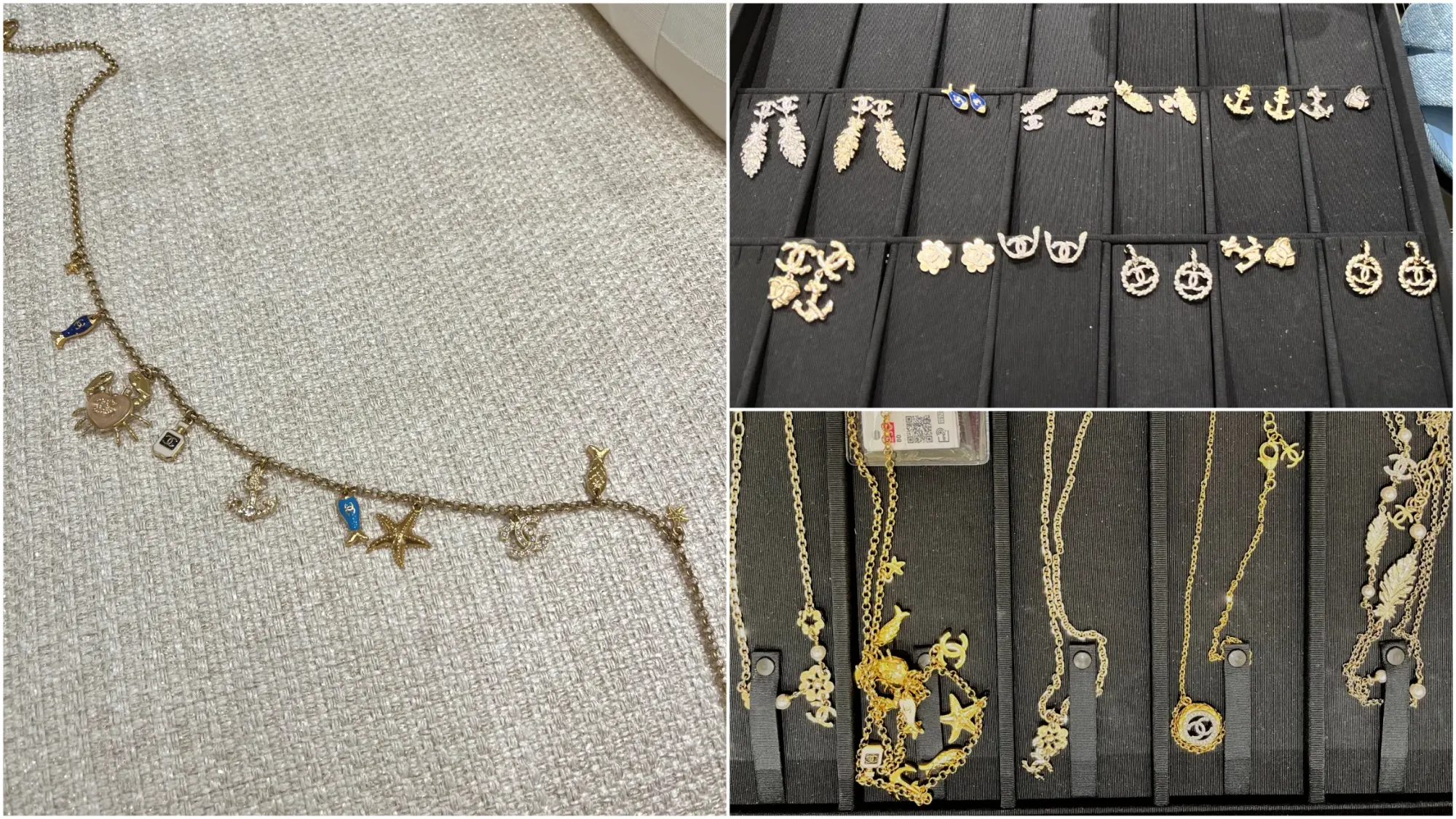 台灣網民分享 2026 年 CHANEL Summer Markdown 現場情況。網民表示，於 8 月 1 日到店時拍攝現場減價商品，包括 Fashion Jewelry（時尚首飾）陳列。照片反映不同市場 Markdown 商品選擇會因應 Boutique 庫存及安排而有所不同。