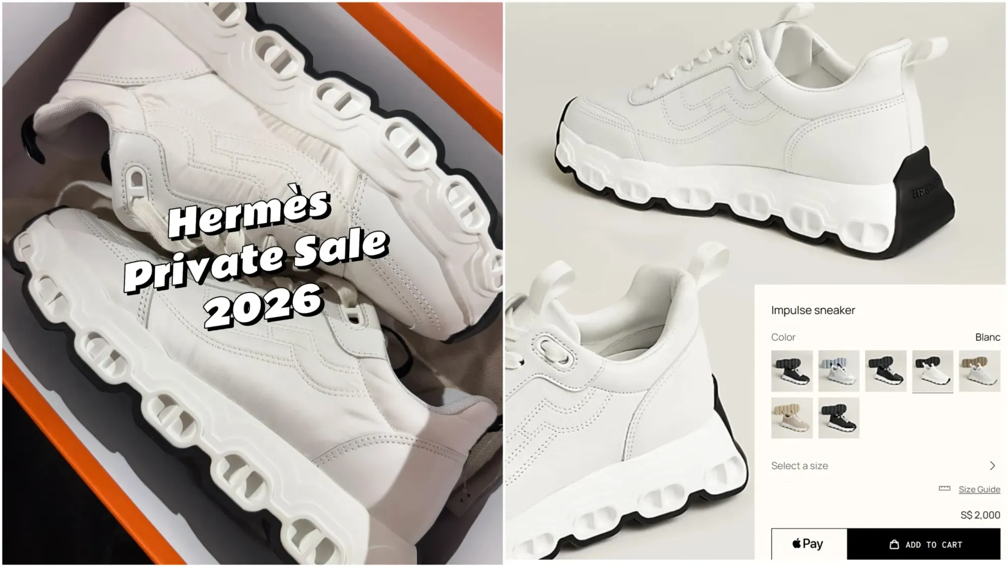 Impulse Sneaker白色運動鞋分享。參加者表示成功購入37碼白色款,當時現場仲有土黃色及粉色選擇。