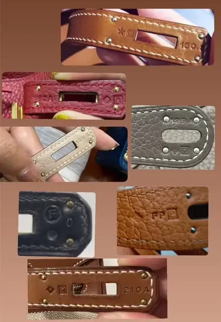 收藏者整理多款隱藏喺&nbsp;Sangles（扣帶）背面嘅&nbsp;Hermès Artisan Marks（工匠刻印）。收藏圈一直流傳，⭐&nbsp;星形刻印可能代表資深工匠，而其他符號則可能用作識別不同工匠或工坊（Atelier）；不過，Hermès&nbsp;至今未有公開確認相關解讀。
