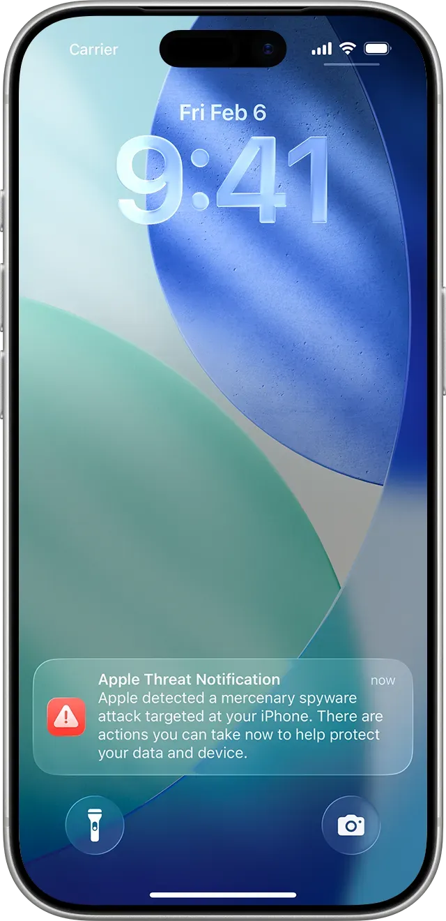 裝置直接彈出警告:最新嘅系統更新後,iPhone 嘅鎖定畫面同「設定」頁面會直接顯示高危別警告字句。