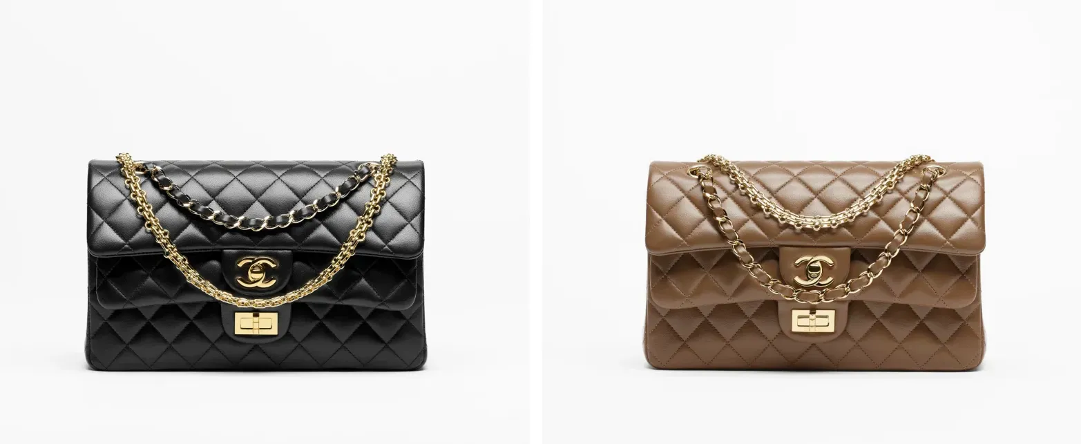 CHANEL 2026秋冬Layered Classic Flap,以雙層袋蓋重新演繹經典Flap Bag輪廓,兩層袋蓋亦分別採用唔同經典鎖扣。