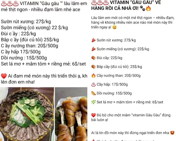 有匿名網民喺今個9月23日上載咗一系列截圖,揭露一個擁有超過十一萬八千名成員、名為「Chợ Việt Tại Singapore」(意思即係新加坡越南市場)嘅 Facebook 群組裡面,有人涉嫌公然售賣狗肉。