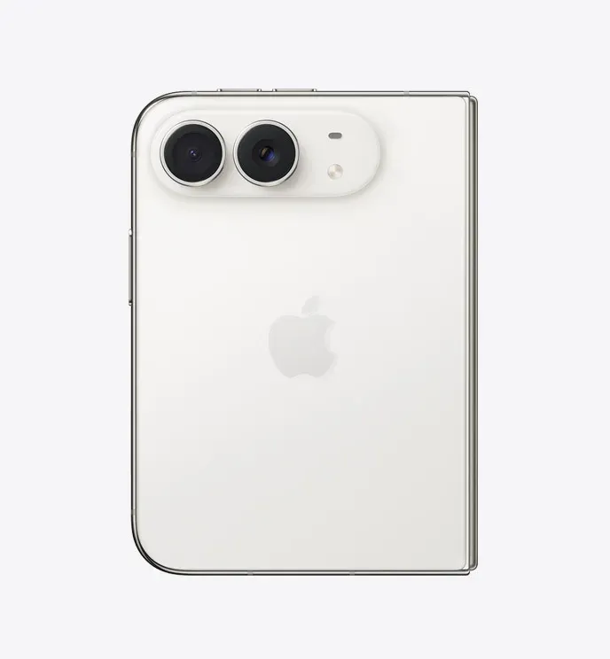 iPhone Duo摺合後約11.78cm高、8.41cm闊;相比直身iPhone,最大變化係機身高度縮短。