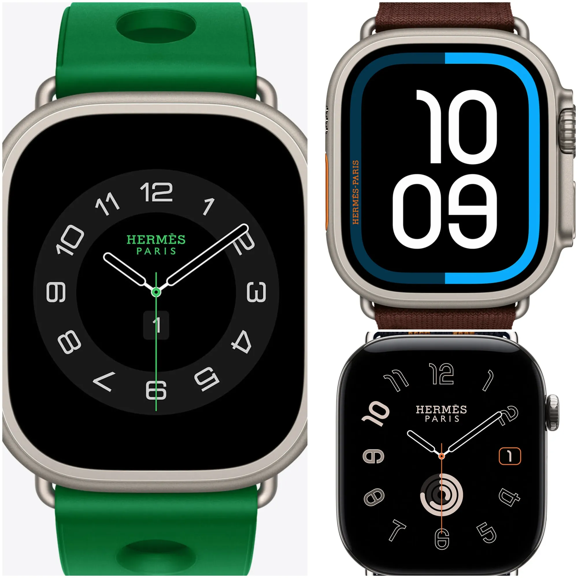 Hermès版本提供專屬錶面,透過字體、圖案及介面設計,將Apple Watch進一步融入Hermès品牌視覺。